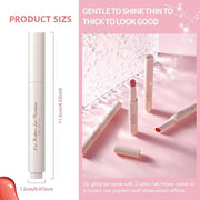 2 Colors Lip Plumper Gloss Moisturizing Lip Tint Stain Hydrating Lips Solid Serum Glossy Plumping Lip Gloss Long Lasting,W...
