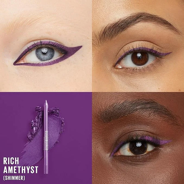 Maybelline TattooStudio Long-Lasting Sharpenable Eyeliner Pencil, Glide on Smooth Gel Pigments with 36 Hour Wear, Waterpro...