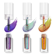 MAKI YIKA 3Pc Glitter Eyeshadow Liquid Multichrome Eyeshadows Long Lasting, Metallic Chameleon Eye Shadow Smudgeproof Holo...