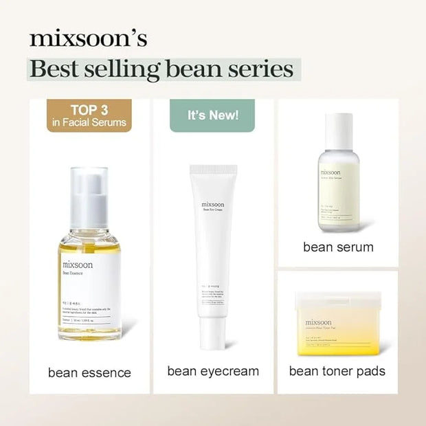 mixsoon Bean Eye cream Moisturizer With Mild Soothing Beans Korean Skin Care 0.67 fl. oz. / 20ml - Product Image