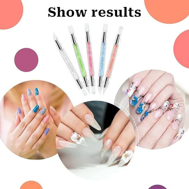5 Pcs Nail Art Sculpture