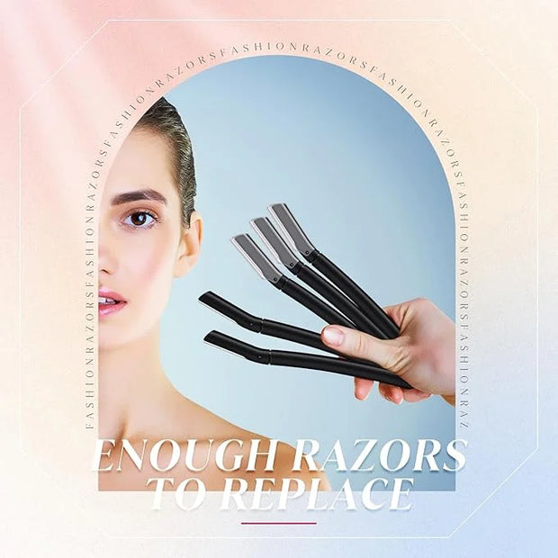 Lasnten 6Pcs Dermaplane Razor Eyebrow Facial Razor for Women Men Single Blade Multipurpose Eyebrow Trimmer Skin Hair Remov...
