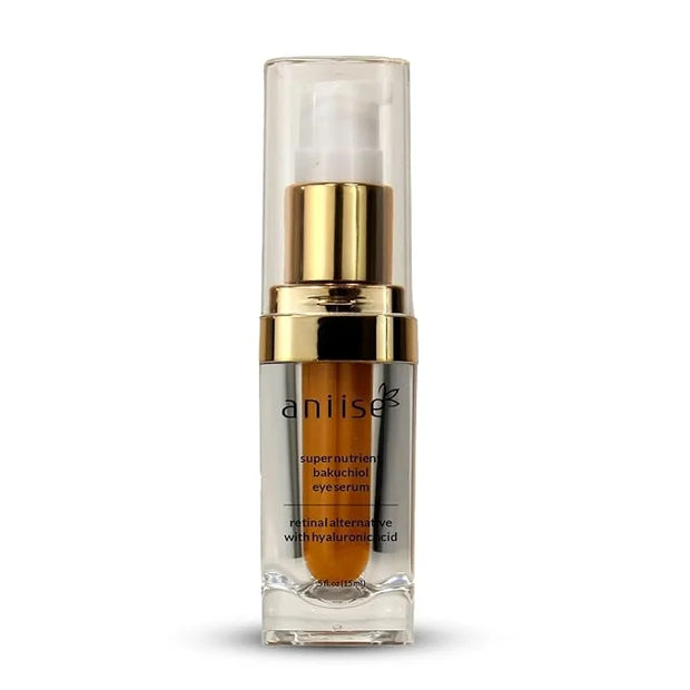 Anti-Aging Bakuchiol Eye Serum | Retinol Alternative with Hyaluronic Acid|Targets Fine Lines, Puffiness & Signs of Aging|L...