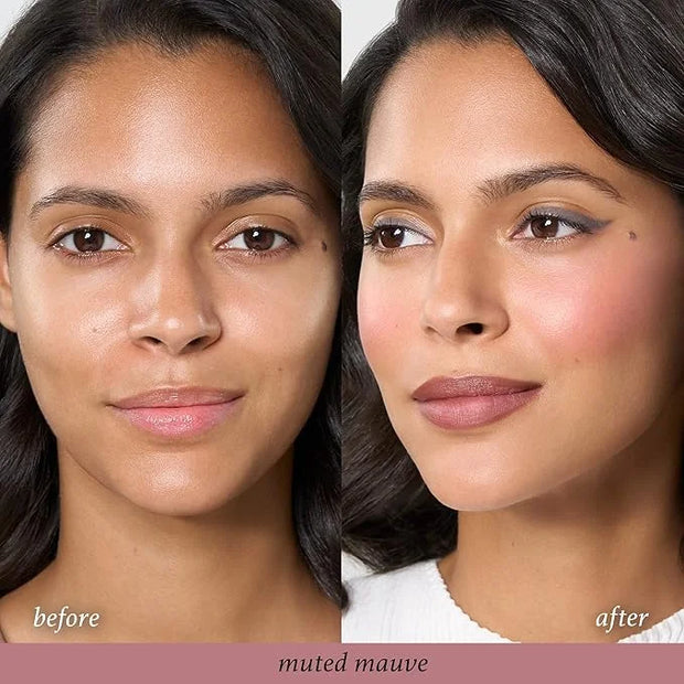 Julep Skip The Brush Cream to Powder Blush Stick - Muted Mauve - Blendable and Buildable Color - 2-in-1 Blush and Lip Make...