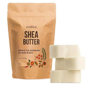 Refined Shea Butter Unscented - 100% Pure African Shea Butter for Hair & Dry Skin - Use for Soap Base, Face & Body Moistur...