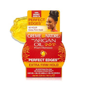 Creme of Nature with Argan Oil From Morocco Perfect Edges Hair Gel, 24 Hour Hold with Moisture and Exotic Shine, Extra Fir...