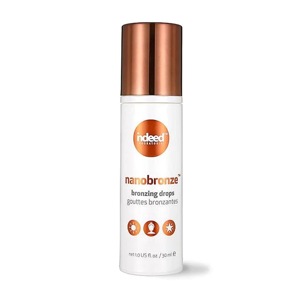 Indeed Labs Nanobronze Drops - Get a sun-kissed glow without the sun! Bronzing drops with hyaluronic acid instantly bronze...