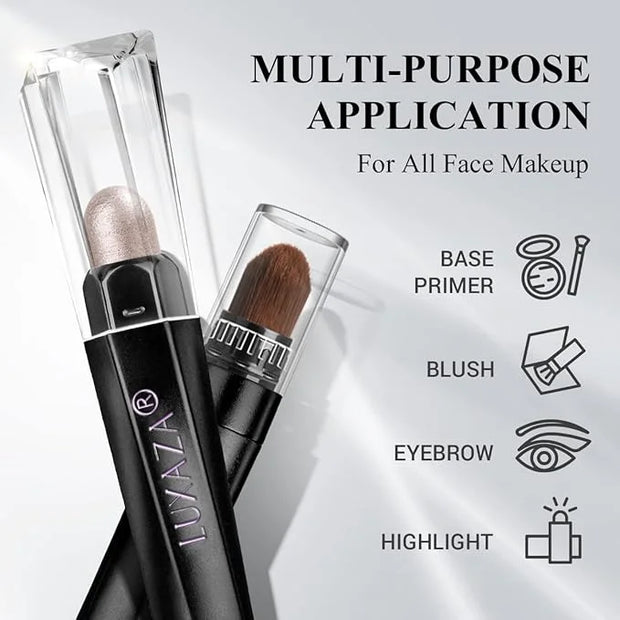 Neutral Eyeshadow Stick Makeup Set, Metallic Shimmer Matte Cream Eye Shadow Eyeliner Brightener Pencil Crayon - Classic 6P...