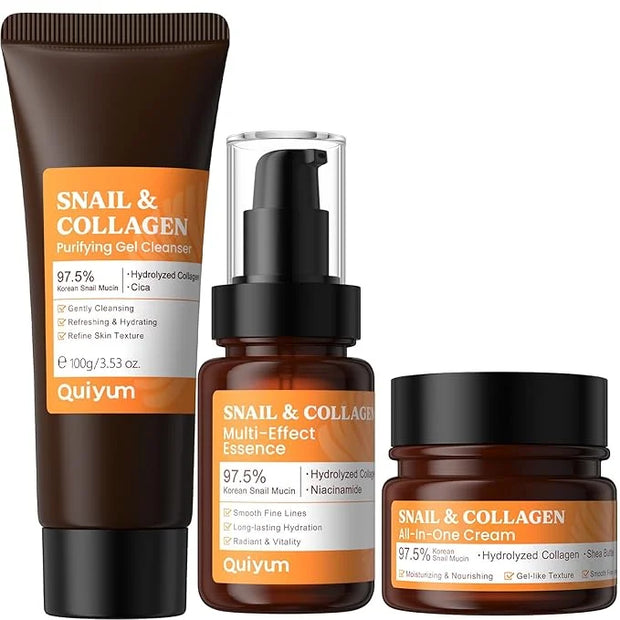 Snail Mucin Cream, 97.5% Pure Snail Slime Extract Moisturizer for Face and Body, Snail Mucin Essence 92% Snail Slime Serum...