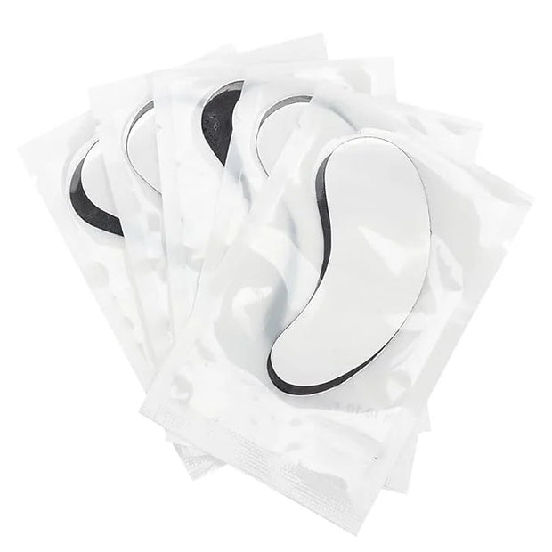 100 Pairs Hydrogel Under Eye Gel Patches Lint Free Eye Lash Pads Eyelash Extension Supplies Beauty Makeup Eye Mask Kit, Tr...