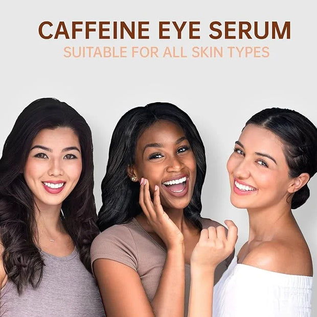 Caffeine Solution 5% + EGCG Eye Serum for Skin Care Caffeine Eye Hyaluronic Acid Reducing Puffiness and Dark Circles, Niac...