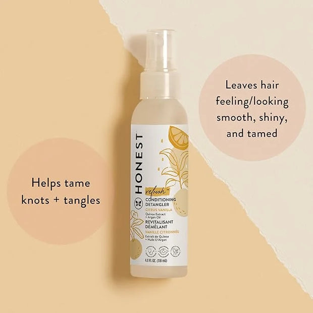 The Honest Company Conditioning Hair Detangler | Leave-in Conditioner + Fortifying Spray | Tear-free, Cruelty-Free, Hypoal...