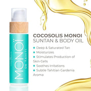COCOSOLIS MONOI Tanning Accelerator - Organic Tanning Oil with Vitamin E & Monoi de Tahiti Oil for a Fast Intensive Tan - ...