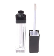 10 Pcs 7.5ml Square Clear Plastic Lip Gloss Tubes Vials with Mirror LED Light Lip Glaze Tube Bottles Empty Refillable Make...