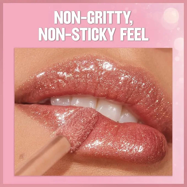 REVLON Super Lustrous Glimmer Gloss Gift Set, 3-Piece, Non-Sticky Lip Makeup, Plant-Based Glitter, High-Shine Finish, 008 ...