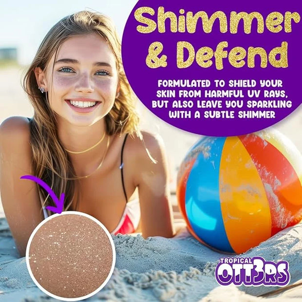 Glitter Sunscreen SPF 50 Lotion 4.5oz - Sparkle Sunscreen - Shimmer Sunscreen - Colored Sunscreen for Kids & Women - UVA/U...