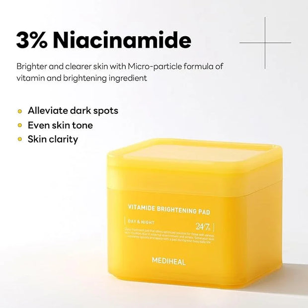 Mediheal Vita Glow Set – Vitamin C Brightening Serum & Eye Patches for Radiant Skin, Dark Circles & Dullness - Product Image