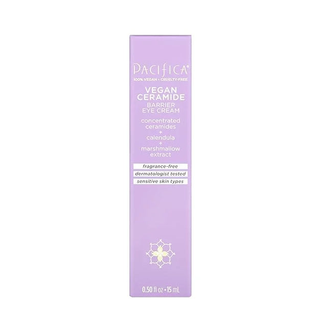 Pacifica Vegan Ceramide Barrier Eye Cream – Hydrating Under Eye Moisturizer for Dry, Sensitive Skin, Fragrance-Free Treatm...