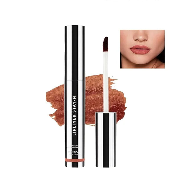 Peel Off Lip Liner Stain – Velvet Lip Glkoss Long-Lasting, Moisturizing & Non-Sticky Matte Lip Lacquer, Pigmented, Smudge-...