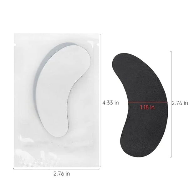 100 Pairs Hydrogel Under Eye Gel Patches Lint Free Eye Lash Pads Eyelash Extension Supplies Beauty Makeup Eye Mask Kit, Tr...