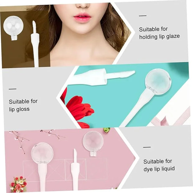 20pcs refill empty lip tubes lollipop shaped lip gloss containers lip gloss tube Organizer printable empty bottle lip cont...