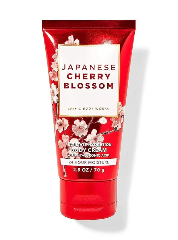 Bath and Body Works Travel Size Ultra Shea Body Cream 2.5 Oz (Japanese Cherry Blossom) - Product Image