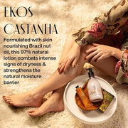 natura - Ekos Castanha (Brazil Nut) Renourishing Body Lotion - Anti-Dryness - Deep Skin Hydration Moisturizer - Vegan Skin...