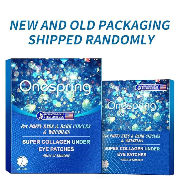 Eye Gel Pads (24 Pairs) - Under Eye Patches for Puffy Eyes, Wrinkles, Dark Circles, Natural Collagen Eye Gels, Under Eye M...