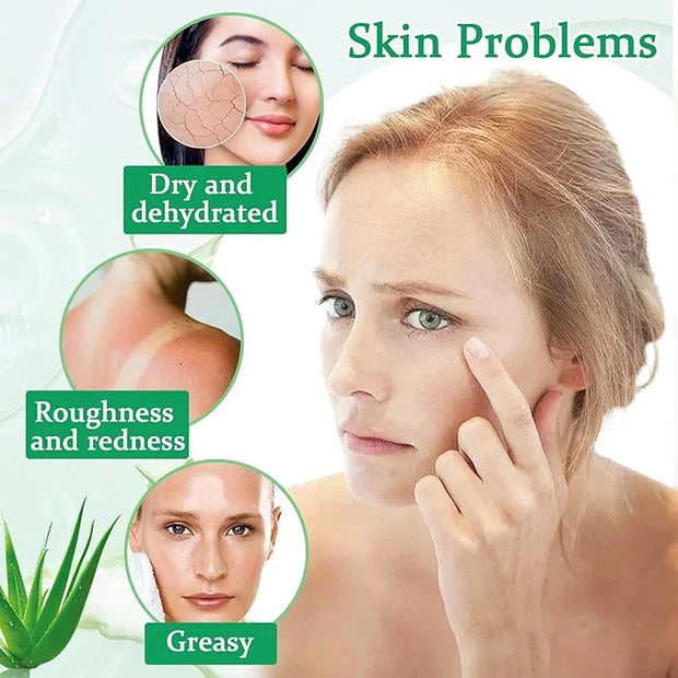 8PCS Aloe Vera Gel for Face & Skin,Organic Aloe Vera Gel,Hydrating After Sun Cream for Travel Size,Moisturizing Lotion for...