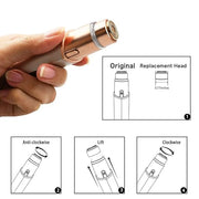 Generation 3 Replacement Heads for New Version Flawless Finishing Touch Facial Hair Remover, 5 Pack - Product Image