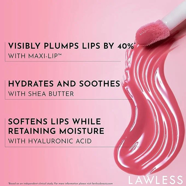 Forget the Filler Lip Plumping Line Smoothing Gloss - Daisette - Premium Volumizing Lip Gloss with Natural Ingredients Des...