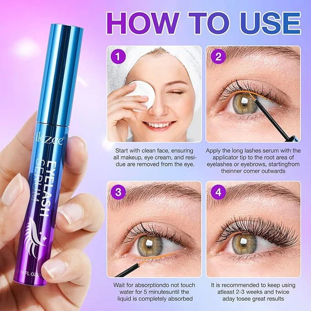 Premium Eyelash Growth Serum For Eyelash Growth Longer & Thicker, Lash Enhancing Serum With Premium All Natural Cold Press...