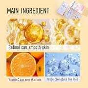 Forehead Wrinkle Patches,Under Eye Patches and Lip Mask 30 PCS. Face Masks Skincare With Retinol Serum For Anti-aging Puff...