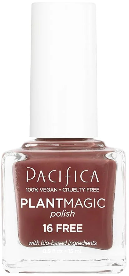 Pacifica Natural Nail Polish – Plant Magic Dark Red Nail Polish - Plant Based, Non-Toxic & Clinically Tested - Lasting Col...