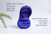 Premium 25 Momme Mulberry Silk Eye Mask for Sleeping (Royal Navy) - Product Image