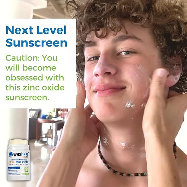Waxhead Coral Reef Safe Sunscreen Stick - Zinc Oxide Sunscreen, Tattoo Sunscreen Stick Mineral Sunscreen Face Sunscreen St...