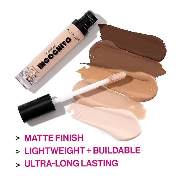 wet n wild Mega Last Incognito All-Day Full Coverage Liquid Matte Concealer Deep Sand, (1114055) - Product Image