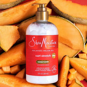 SheaMoisture Curl Stretch Conditioner Kalahari Melon Oil Infused with Hyaluronic Serum, Hydration Hero Deeply Moisturizes ...