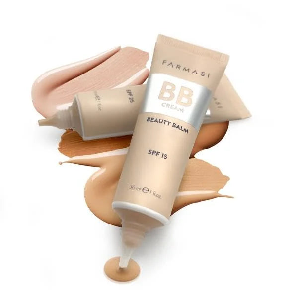 FARMASi Make Up BB Cream Beauty Balm, Full-Coverage Foundation, Concealer, Moisturizer BB Cream for All Skin Types, 1 fl. ...