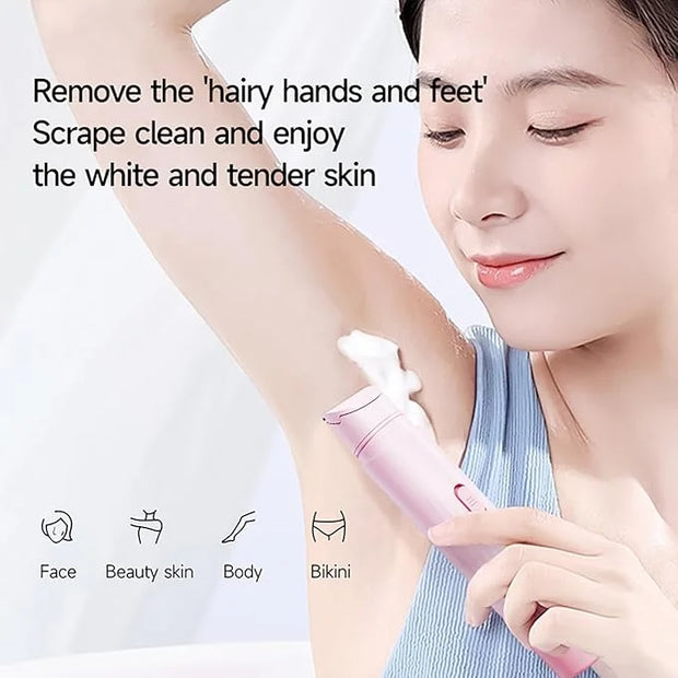 New Electric Bikini Trimmers for Women, Travel Razors, Glowhave Double Headed Shaver, Body Hair Trimmer, Rechargeable Pain...