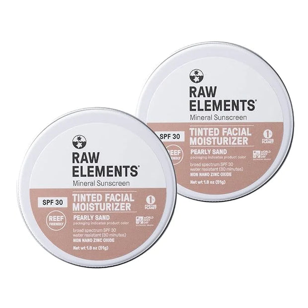Raw Element Ultra-Moisturizing Tinted Face Cream, Non Toxic Mineral Face Sunscreen, Daily Tinted Moisturizer, Non-Nano Zin...