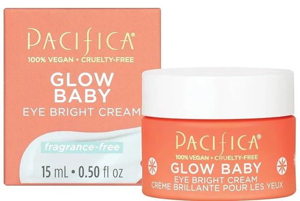 Pacifica Glow Baby Brightening Eye Cream – Vitamin C Under Eye Cream for Dark Circles & Puffiness, Caffeine-Infused Eye Br...