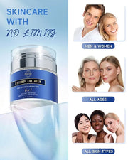 Retinol Cream for Face, Face Moisturizer with Collagen & Hyaluronic Acid, Anti Aging Neck Cream for Tightening Skin, Facia...