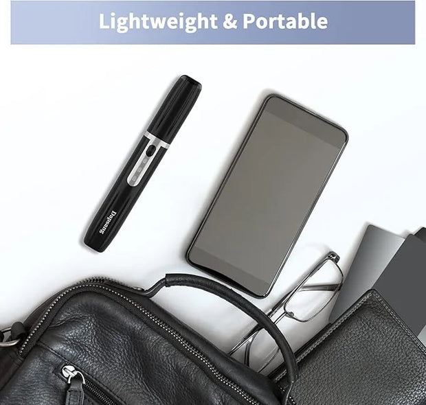 Eyebrow Trimmer, Electric Eyebrow Razor for Women Men, Rechargeable Painless LED Light Facial Hair Shaver Remover with Rin...