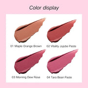 Face Cream Blush, 2-in-1 Lip & Cheek Makeup with Brush, Matte Blush Hydrating Formula, Lightweight, Buildable & Blendable ...