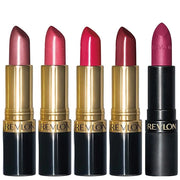 Revlon Super Lustrous 5-Piece Lipstick Gift Set, High Impact, Moisturizing, 460 Blushing Mauve & 430 Soft Silver Rose (Pea...