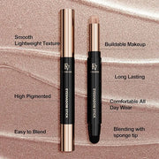 FV Cream Shimmer Eyeshadow Stick，Long Lasting & Waterproof, Multi-Use & High Pigment Eyeshadow Makeup Stick, Champagne Shi...