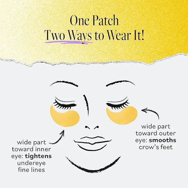 Derma E Vitamin C Bright Eyes Hydro Gel Under Eye Patches (5 Pairs), Allantoin, Caffeine & Vitamin B3, Eye Masks to Helps ...