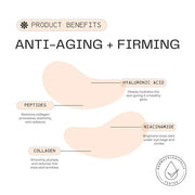 Collagen Under Eye Mask Patches (Anti-Aging + Firming 20 Pairs) with Niacinamide + Peptides - Anti-Aging, Fine Lines, Wrin...