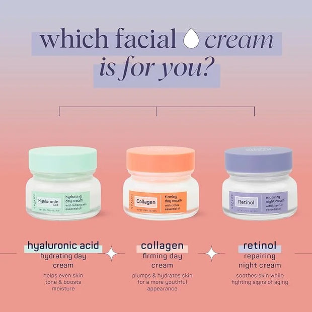 SpaLife Plump + Correct Day to Night Cream Duo – Day & Night Face Cream Set – For Dull Skin, Fine Lines & Wrinkles, Loss o...